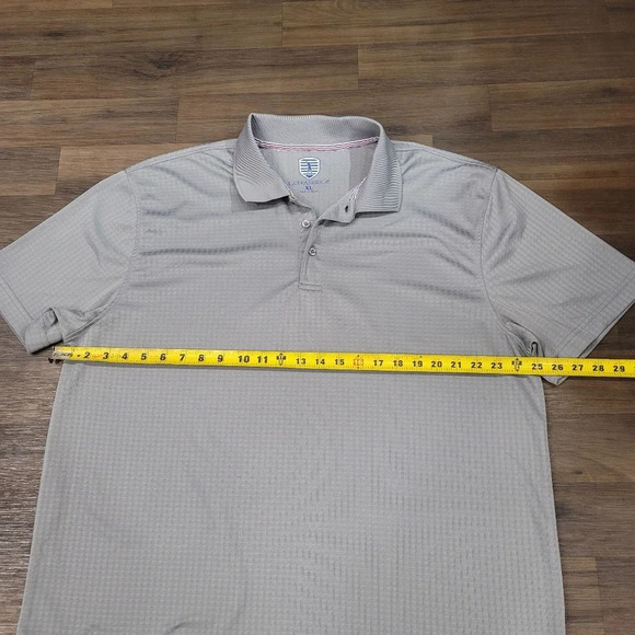 Golf America Polo Shirt Gray Short Sleeve Moisture Wicking Mens XL - Picture 7 of 8